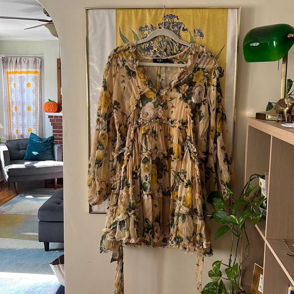 OPT Angelique Babydoll Floral Dress size small